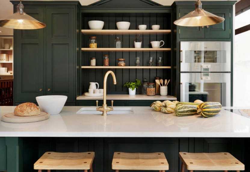 kitchen floating shelves